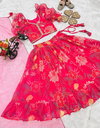 OC 166 Georgette Girls Wear Lehenga Choli Kids Wholesale Price In Surat
